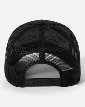 Brixton Danforth C Np Mp Trucker Hat in BLACK/BLACK