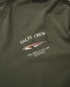 Salty Crew BRUCE LS TEE in DUSTY OLIVE