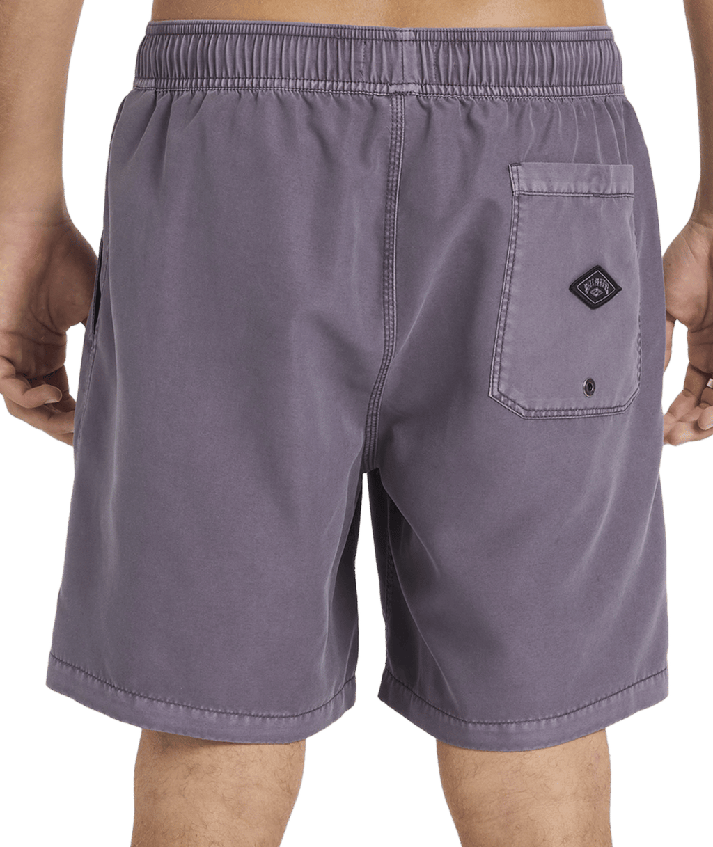 Billabong Mens All Day Overdye Layback 17" Boardshorts in Steel Purple