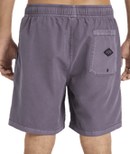 Billabong Mens All Day Overdye Layback 17" Boardshorts in Steel Purple