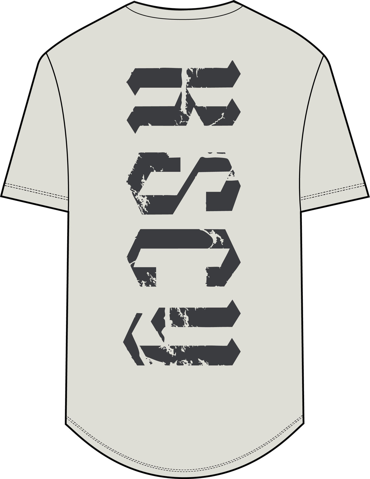 Kiss Chacey Citadel Dual Curved Tee in Lily White