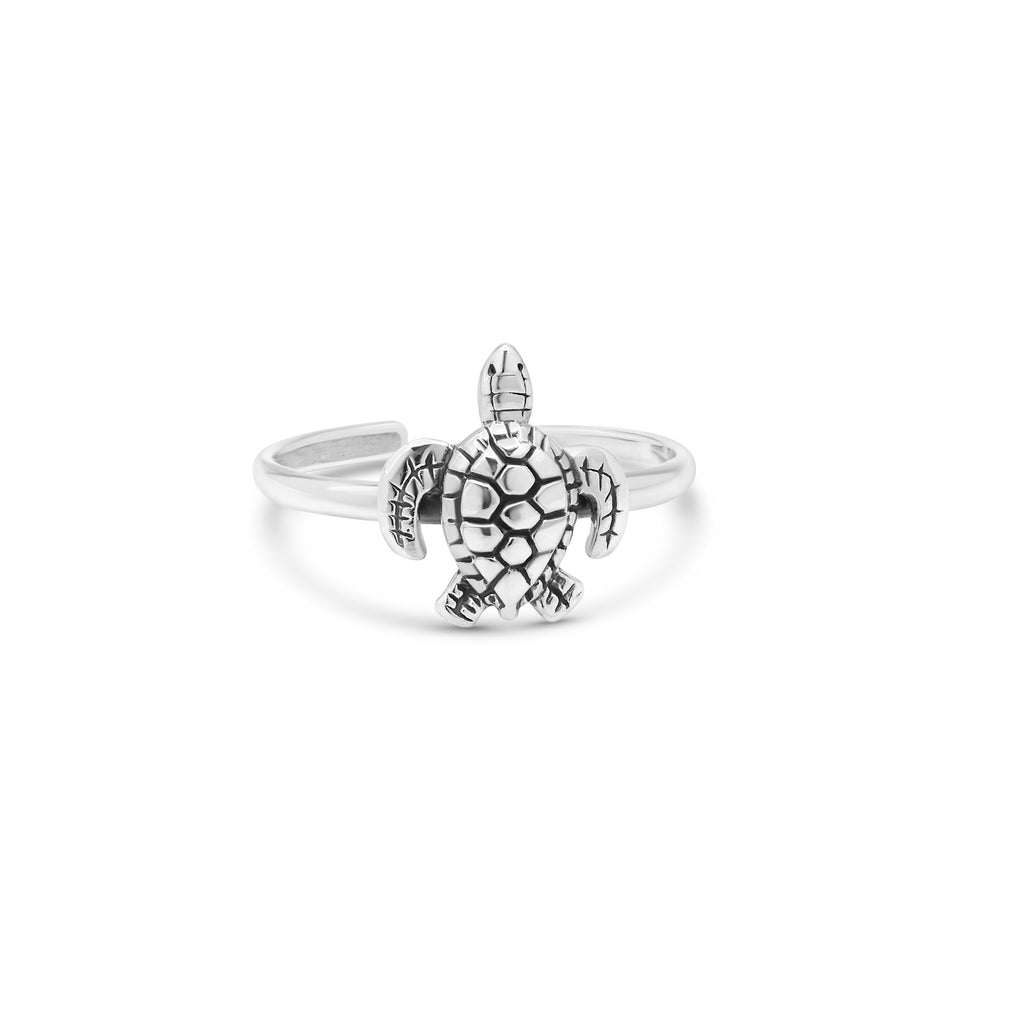 MiKi Jewellery Sea Turtle Silver Toe Ring in Default Title