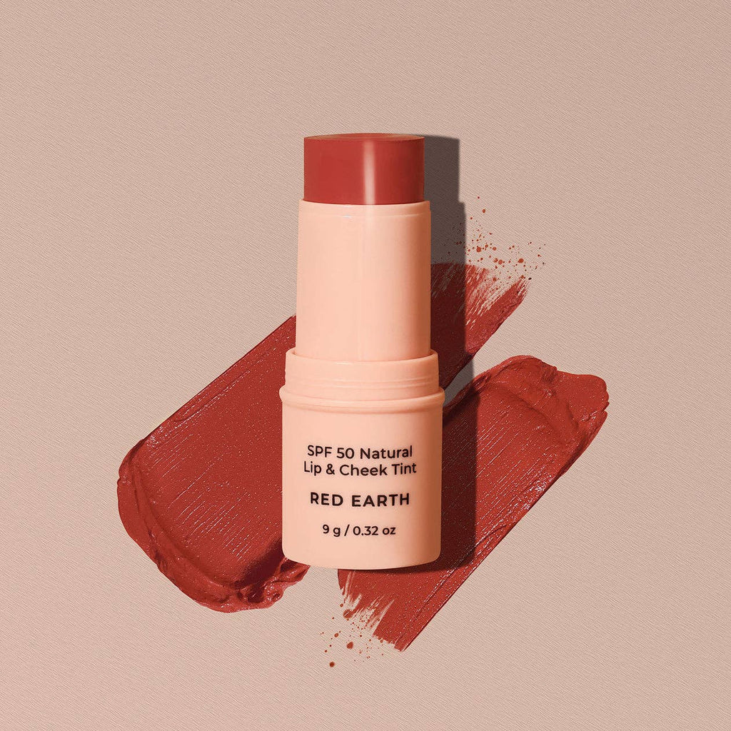 Avocado Zinc Spf 50 Natural Lip & Cheek Tint in Red Earth