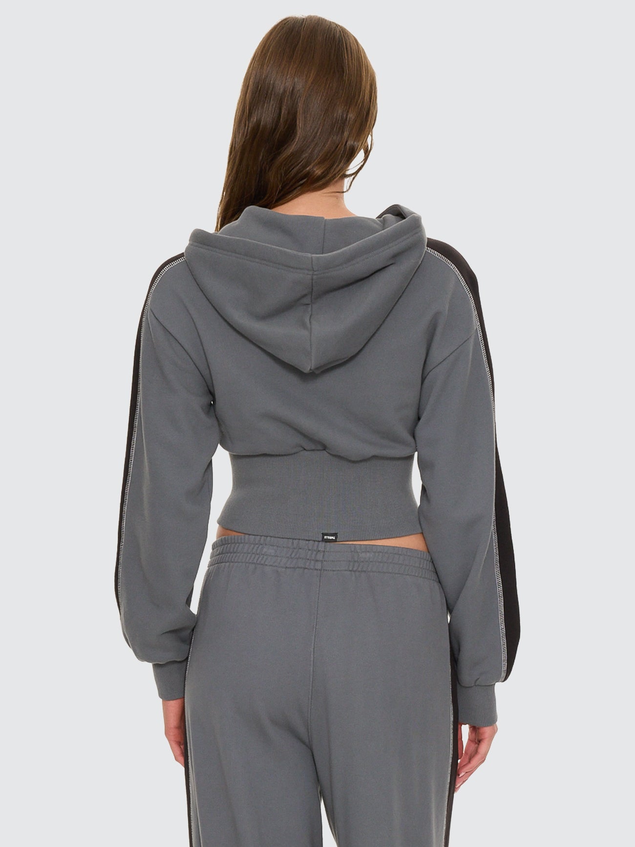 Thrills Co Division 011 Zip Hood Fleece - Petrol in Petrol