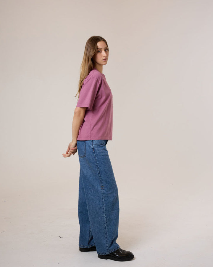 Thrills Dopamine Square Tee - Delta Berry in Delta Berry