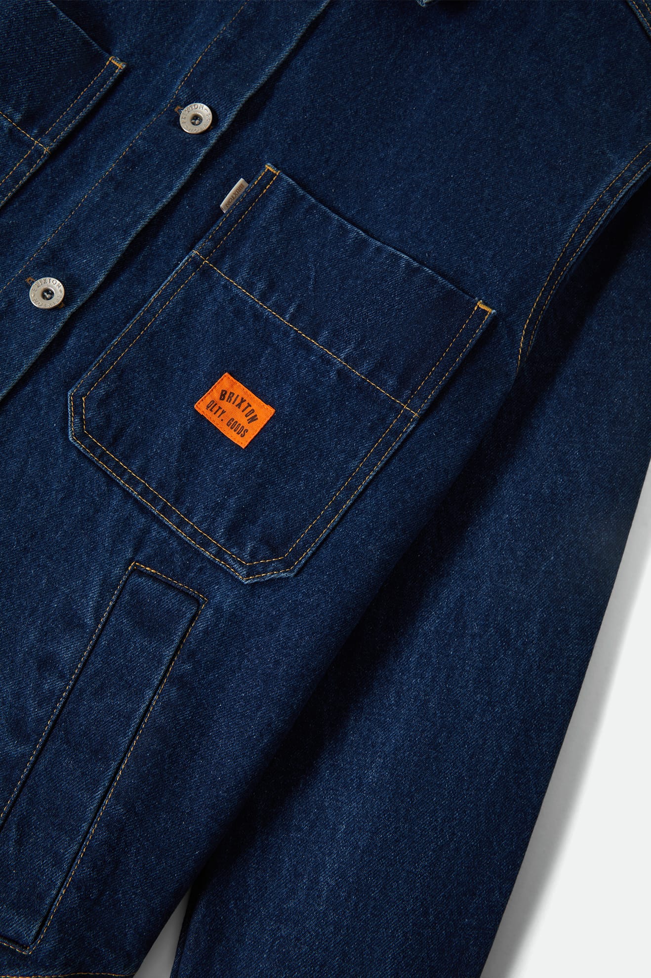 Brixton Durham Shirt Jacket in RINSE DENIM