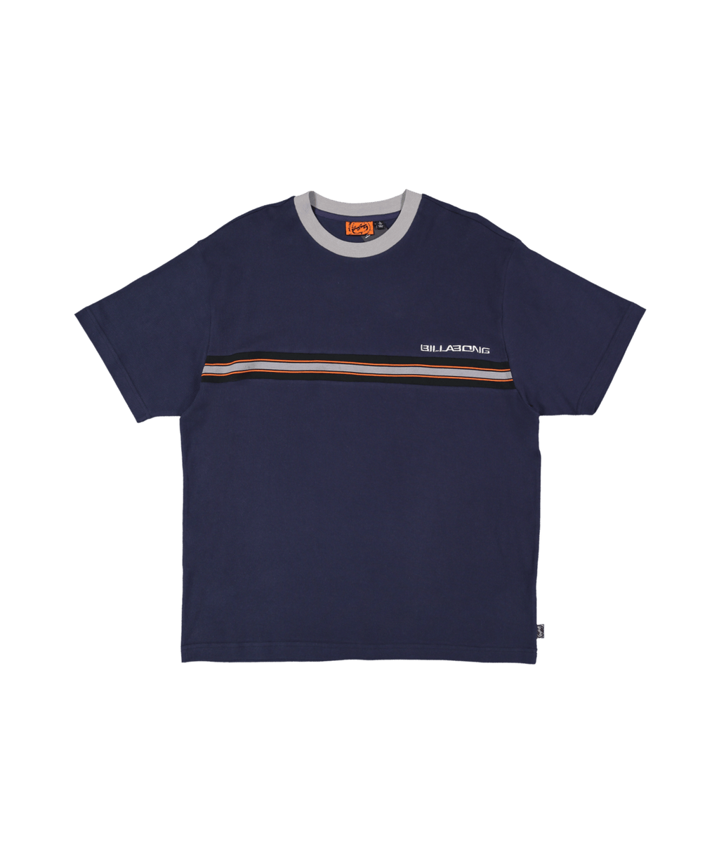 Billabong Mens Spec Ribbed T-Shirt in DUSTY INDIGO