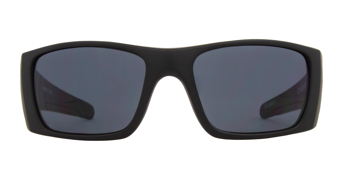 Carve Demolition - Matt Black Frame with grey Polarized Lens in Single