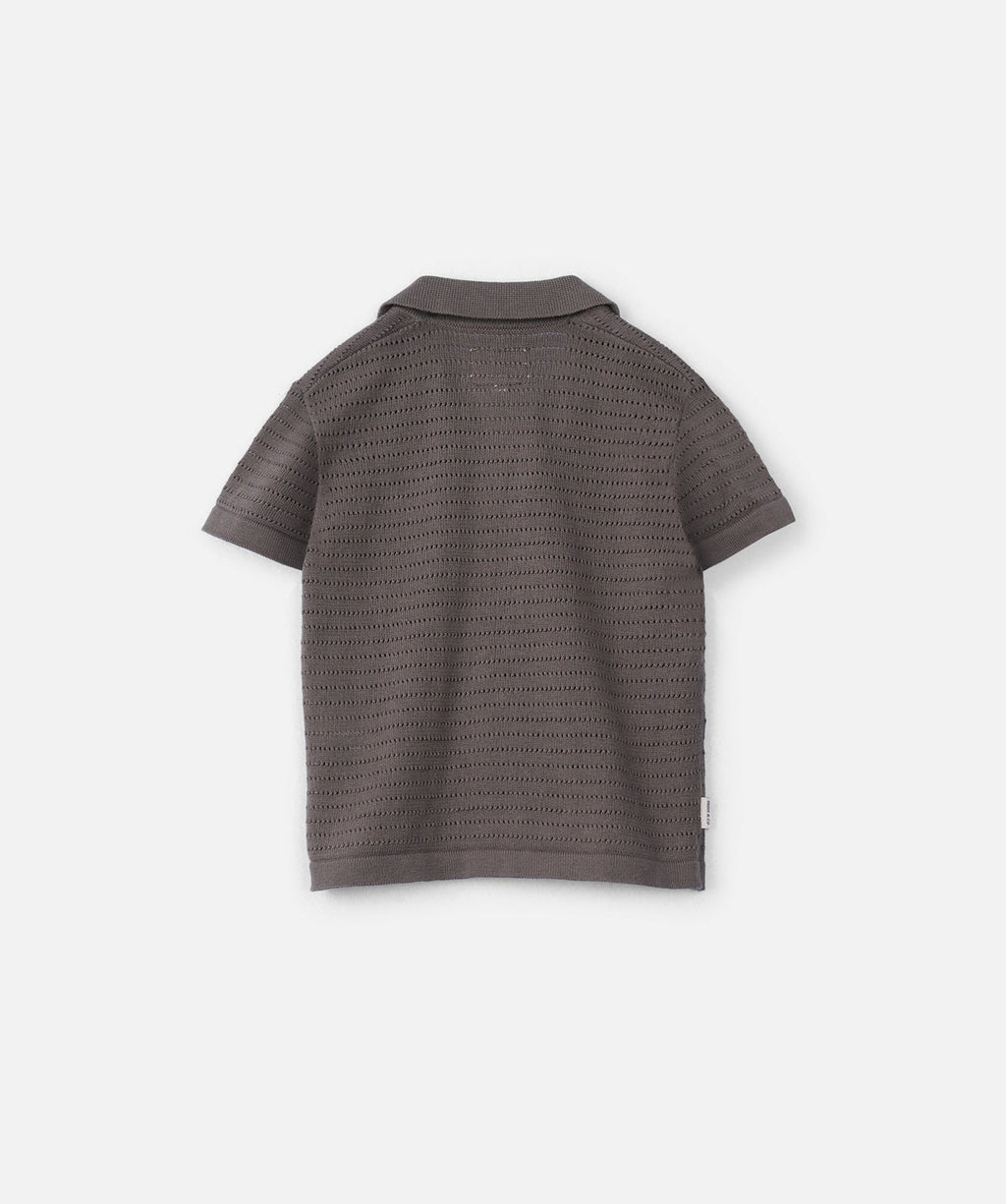 Indie Kids The Aman S/s Shirt - Bark in BARK 25