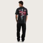 Kiss Chacey Underground Box Fit Tee in Pigment Anthracite