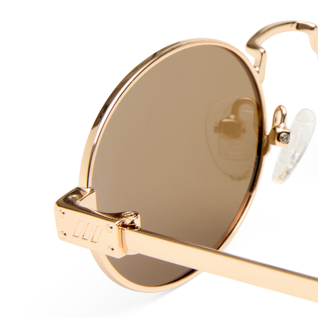 Le Specs POSEIDON DEUX GOLD in BROWN MONO POLARIZED