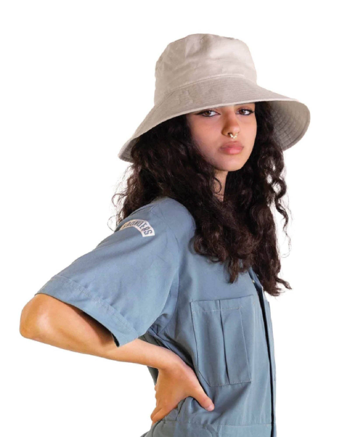 Fallen Broken Street The Sandbar – Natural Linen Bucket Hat in Cream