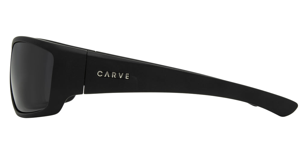 Carve Moray - Matte Black Frame with Grey Polarized Lens in Single