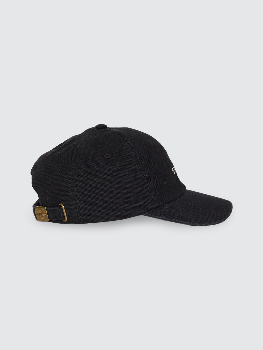 Thrills Co Minimal Thrills 6 Panel Cap - Washed Black in Washed Black