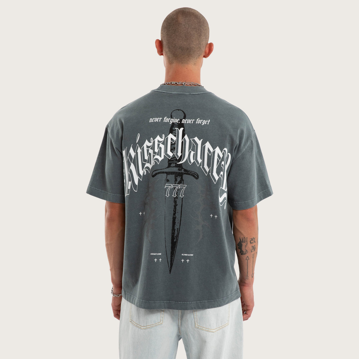 Kiss Chacey Bowie Street Tee in Dark Slate