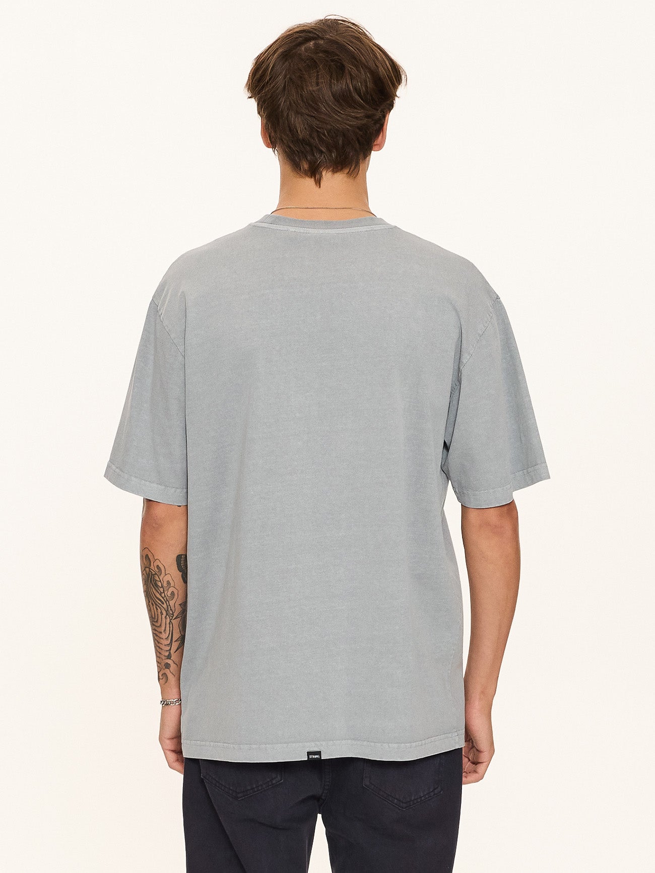 Thrills Co Eyes In The Grass Oversize Fit Tee - Blue Graphite in Blue Graphite