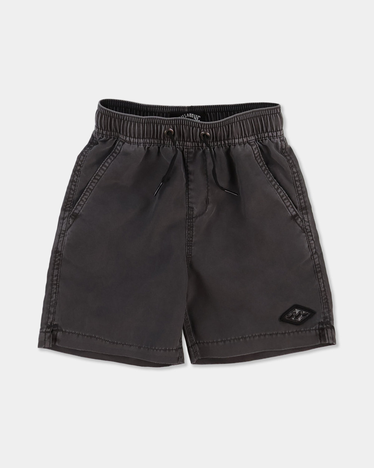 Billabong Boys 2-7 All Day Overdyed Layback 17" Boardshorts in Washed Black
