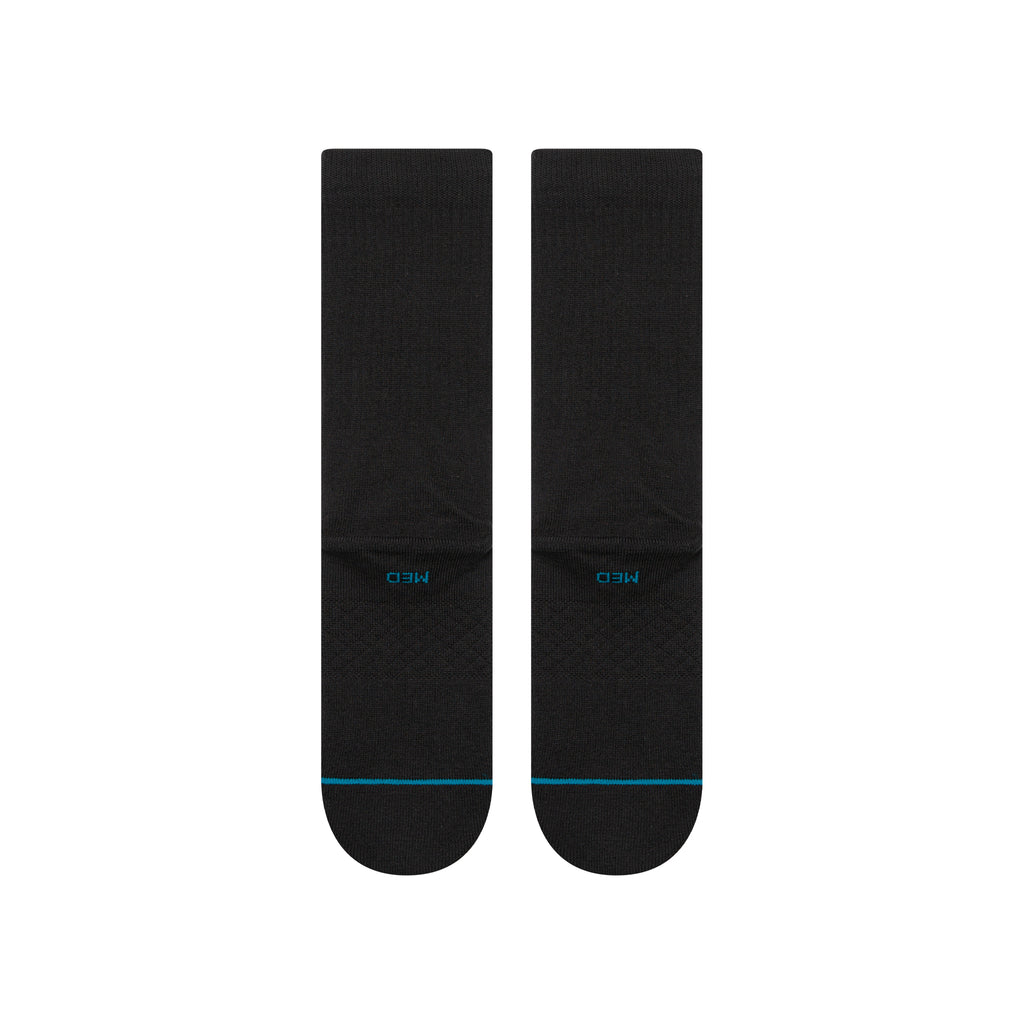 Stance ICON ORGANIC CREW SOCKS - WHITE in BLACK