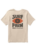 Vissla Tec Surf Farm Organic Blend Ss Tee in BON-Bone