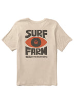 Vissla Tec Surf Farm Organic Blend Ss Tee in BON-Bone