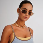 Le Specs MYTHIC GOLD in LIGHT BROWN MONO