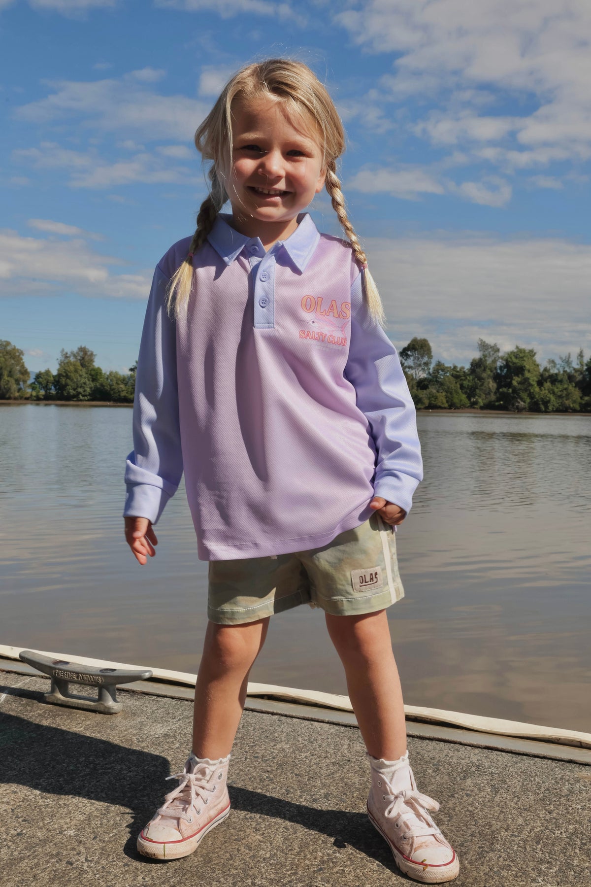 Olas Supply Co PEARL MARLIN MINI FISHING SHIRT in Single