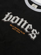 Billy Bones Club Bones Classic Ringer Tee - Vintage Black/ White in Single