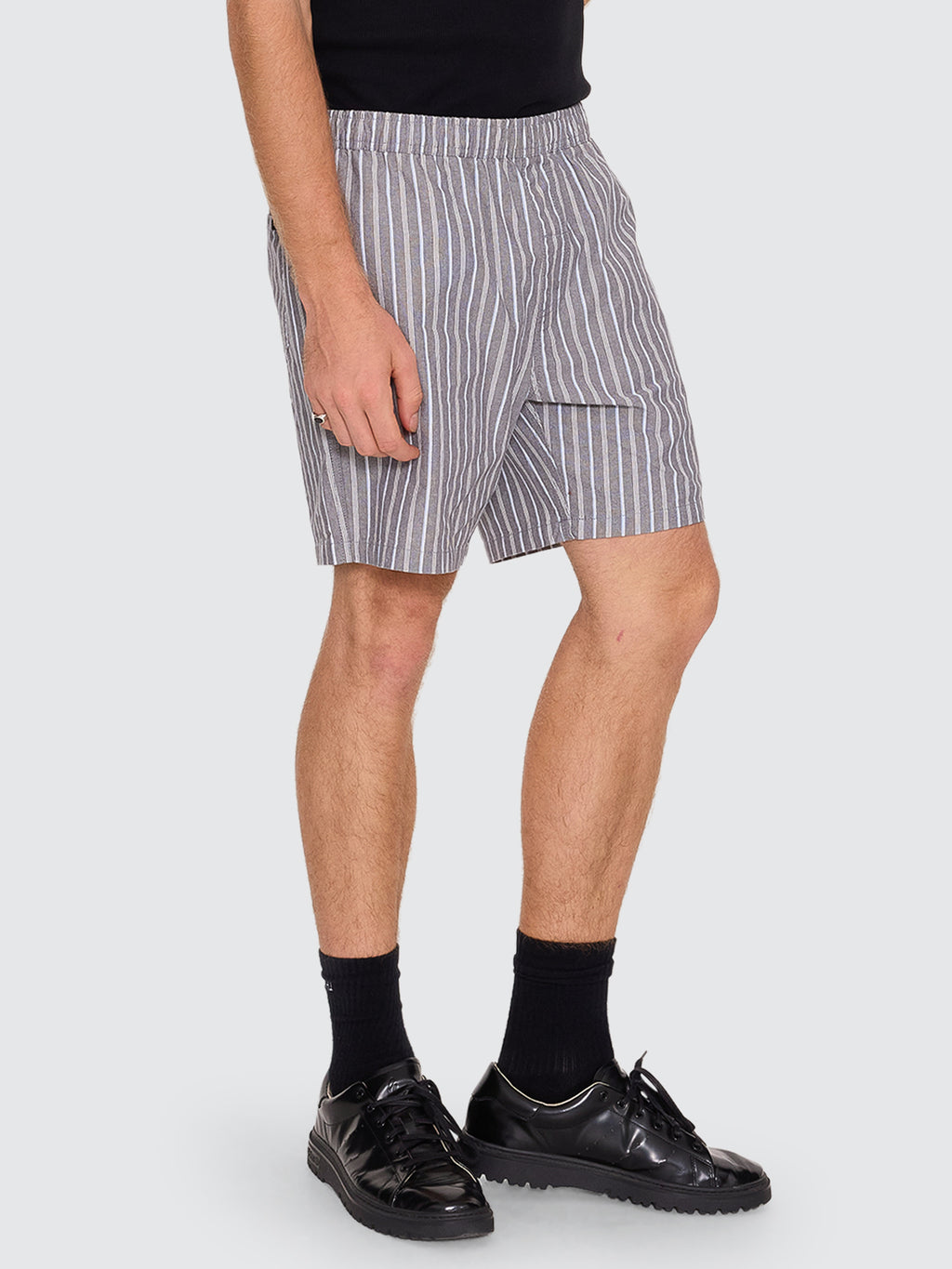Thrills Co Flowers Of Tomorrow Stripe Volley - Dark Charcoal in Dark Charcoal