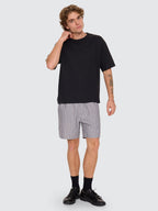 Thrills Co Flowers Of Tomorrow Stripe Volley - Dark Charcoal in Dark Charcoal