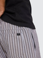 Thrills Co Flowers Of Tomorrow Stripe Volley - Dark Charcoal in Dark Charcoal