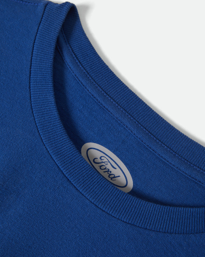 Brixton Ford Built Tough L/S Stt in FORD BLUE