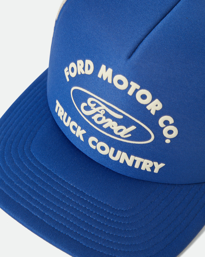Brixton Ford Built Tough Mp Trucker Ha in FORD BLUE/WIMBLETON WHITE