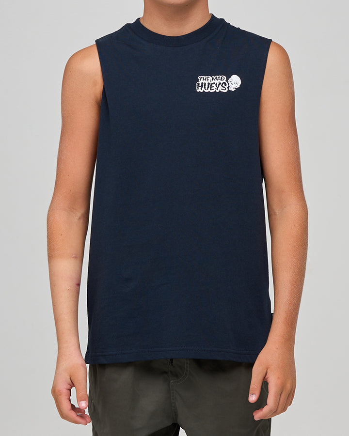 The Mad Hueys Frothing For More | Youth Muscle - Navy in NAVY