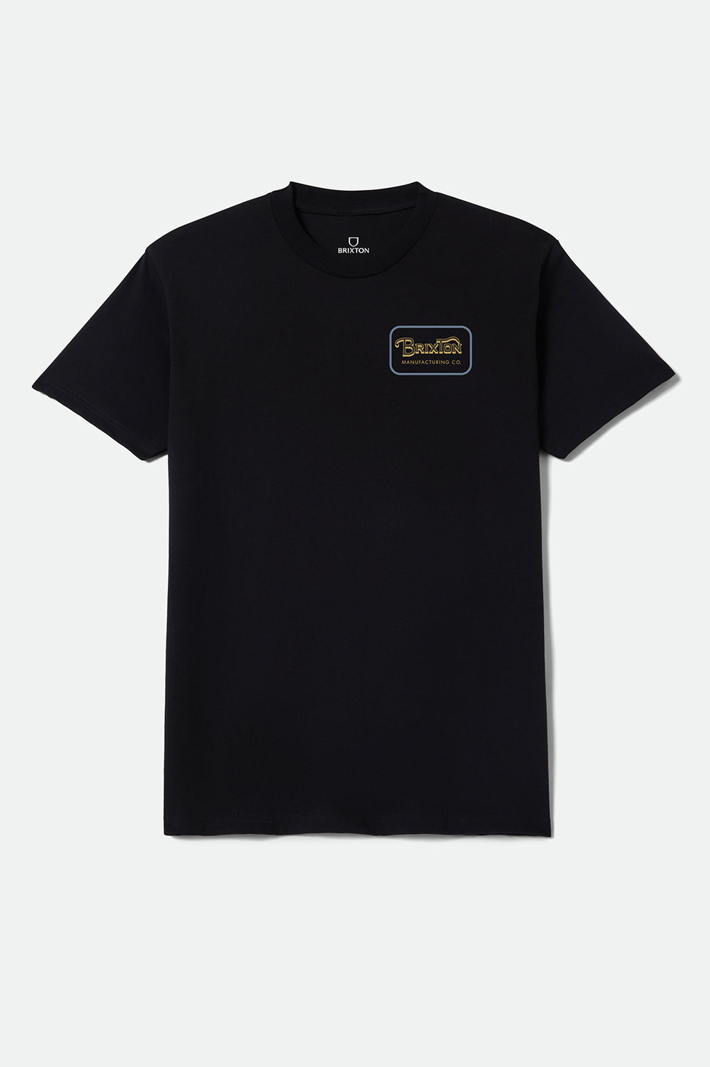 Brixton Grade S/S Stnd Tee in BLACK/SUNSET/GREY BLUE