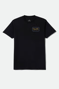 Brixton Grade S/S Stnd Tee in BLACK/SUNSET/GREY BLUE