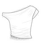Abrand Jeans Halle Off Shoulder Top in WHITE
