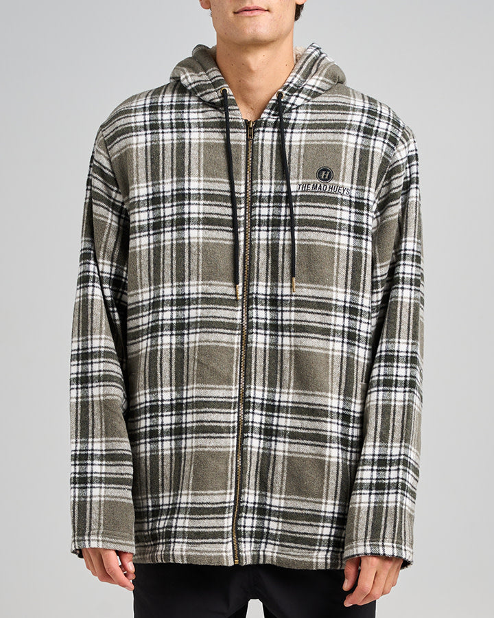 The Mad Hueys Hazza | Jacket - Oil Green in OIL GREEN