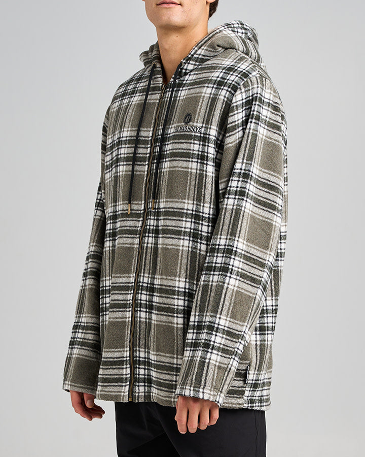 The Mad Hueys Hazza | Jacket - Oil Green in OIL GREEN