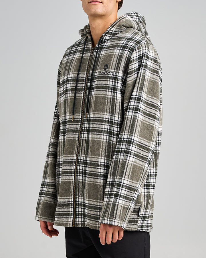 The Mad Hueys Hazza | Jacket - Oil Green in OIL GREEN