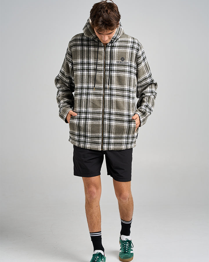 The Mad Hueys Hazza | Jacket - Oil Green in OIL GREEN