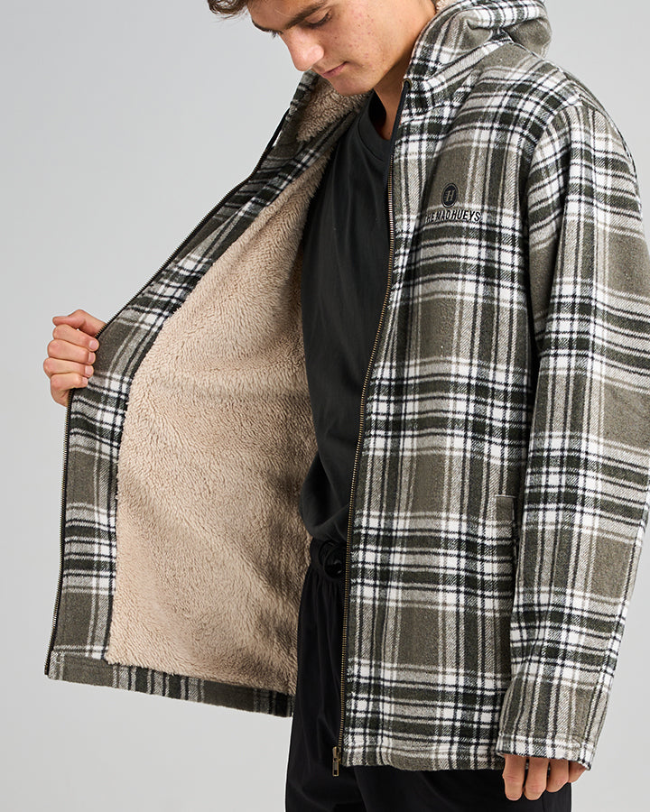The Mad Hueys Hazza | Jacket - Oil Green in OIL GREEN