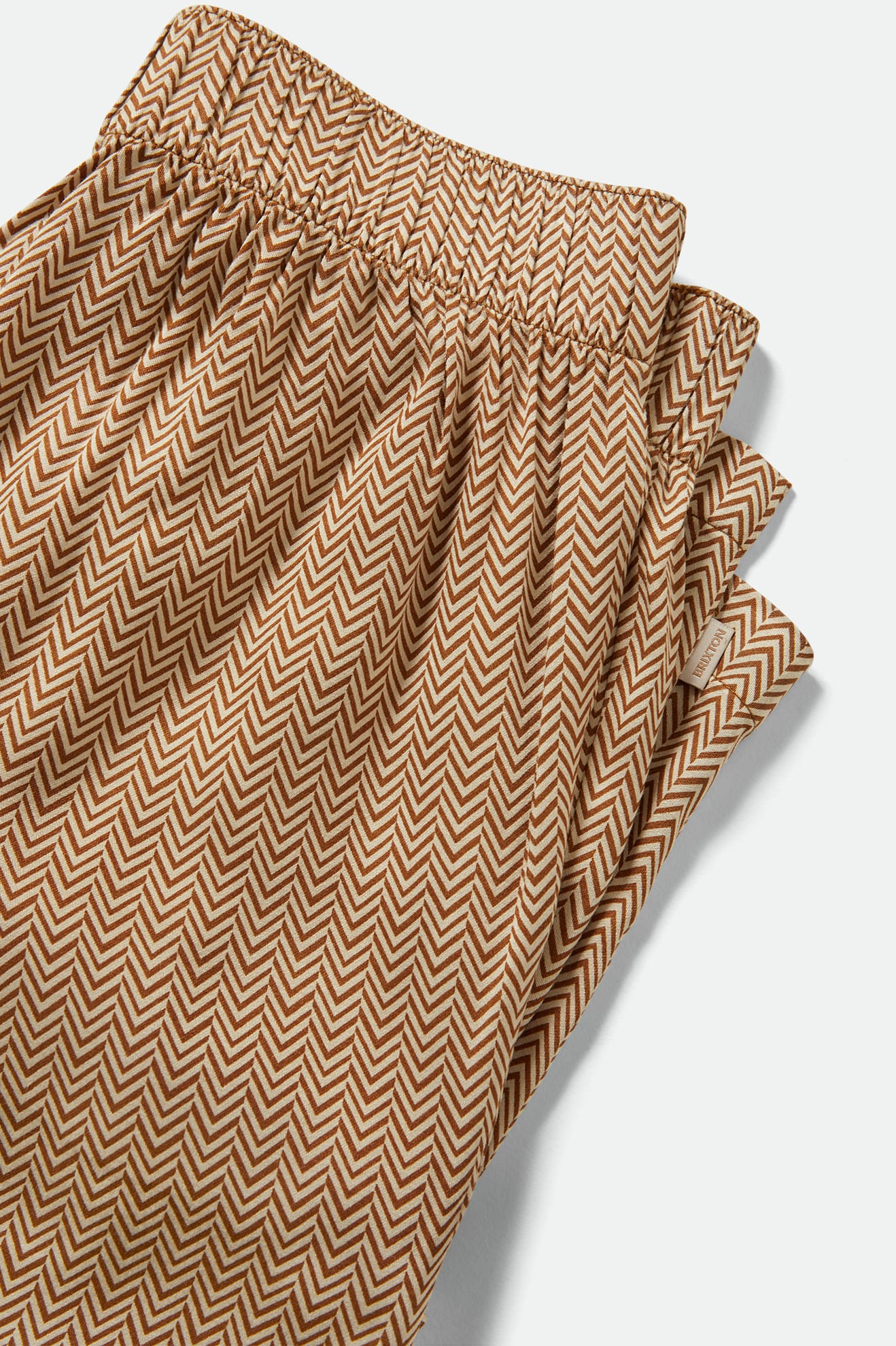 Brixton Hudson Lounge Pant in WASHED COPPER/WHITECAP