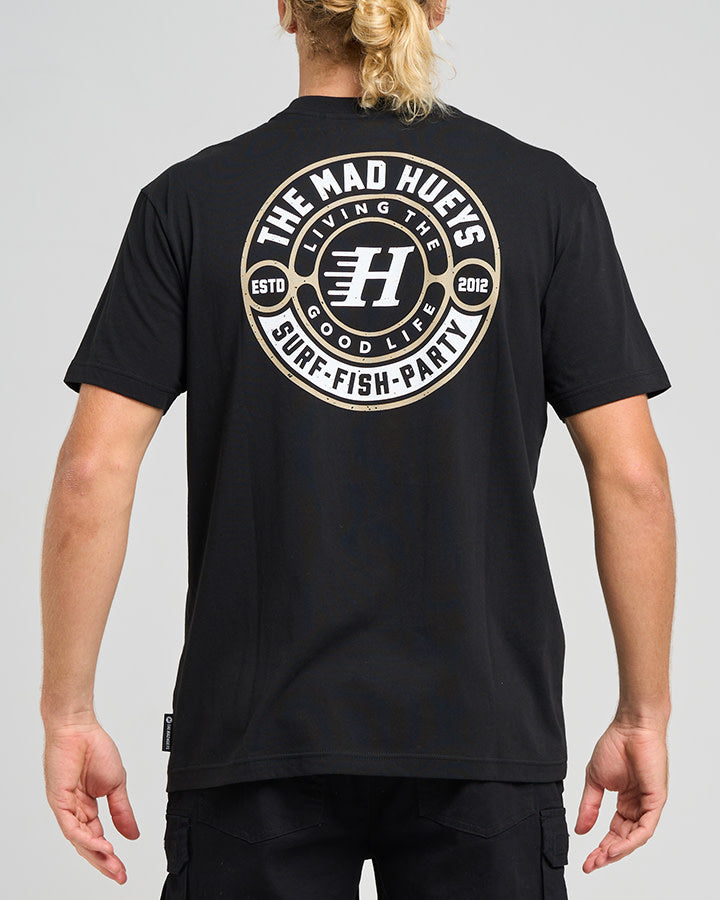 The Mad Hueys Hueys Good Life | Ss Tee - Black in BLACK