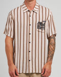 The Mad Hueys Hueys Stripe | Ss Woven Shirt in STONE