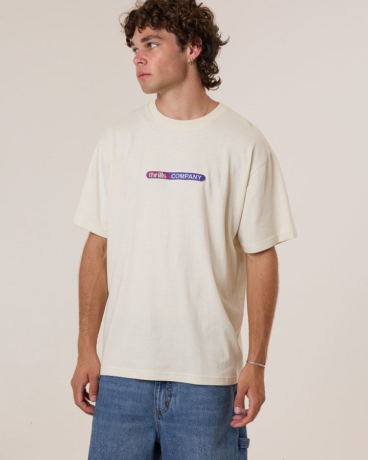 Thrills Immersion Merch Fit Tee - Heritage White in Heritage White
