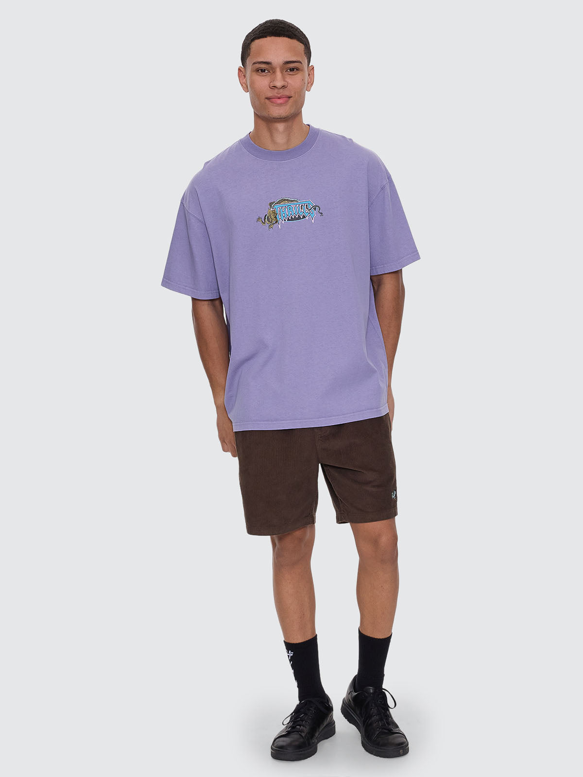 Thrills Co Lair Box Fit Oversize Tee - Foundation Purple in Foundation Purple