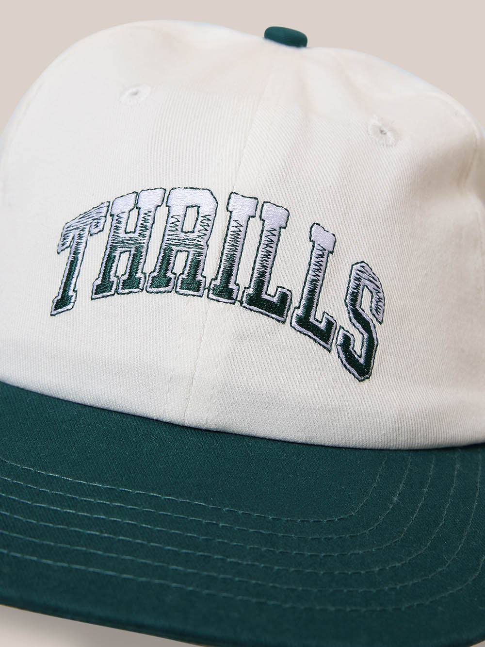 Thrills Co Los Stingers 6 Panel Cap - Natural - Botanical Garden in Natural - Botanical Garden