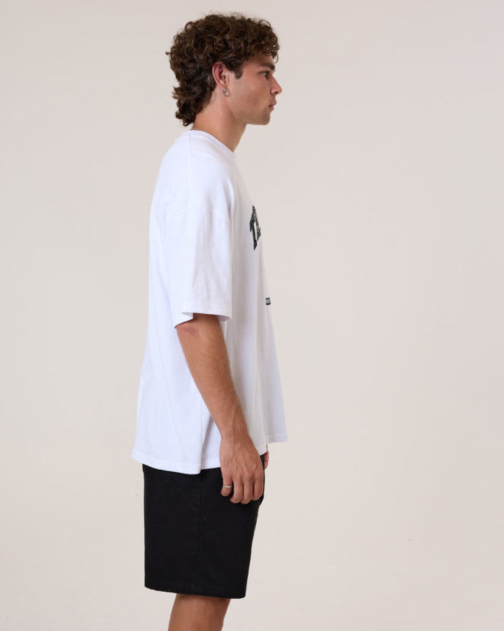 Thrills Los Stingers Box Fit Oversize Tee - White in White