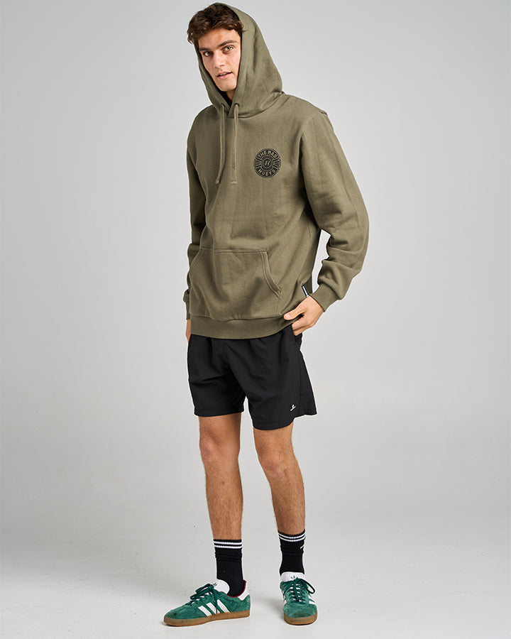 The Mad Hueys Mad Series | Hooded Pullover - Olive in OLIVE