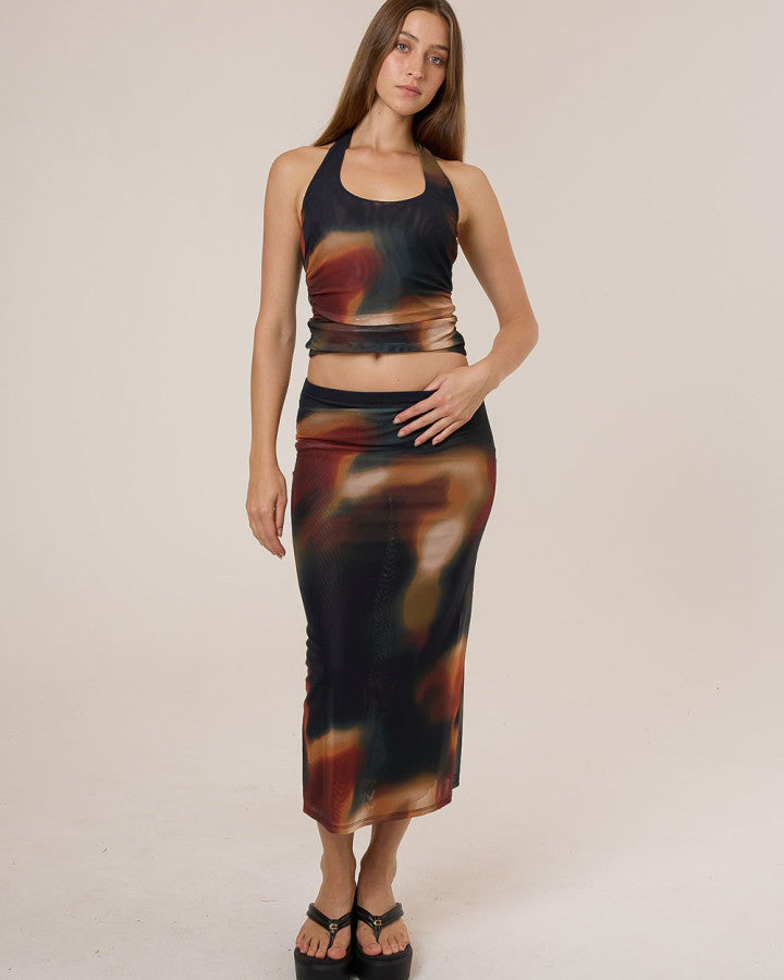 Thrills Metamorphic Daze Halter Top - Black in Black